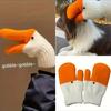1 Pair of Funny and Cute Big Goose Handmade Mitten-like Gloves for Women,Thickly Lined and Warm Suitable  for Students in Winter