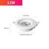 IP65 Waterproof LED Soptlight Recessed Lamp 7W 12W 18W Down Light Home Decor Indoor Bathroom Living Room Outdoor Balcony AC220V