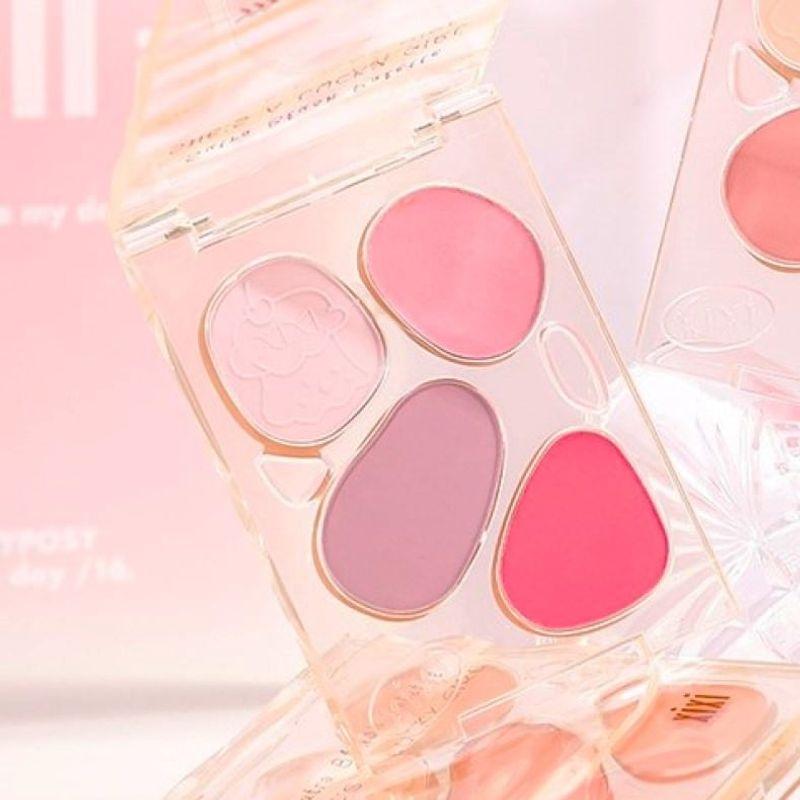 Xixi - Floating Clouds Custard Four Color Blush - Little Purple