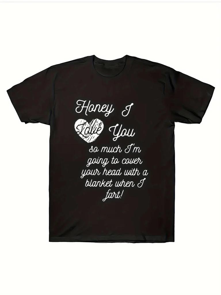 Unique I Love To Fart Graphic Print Crew Neck Short Sleeve TShirt for Unisex  Comfortable Breathable and Fashionable Casual Wear