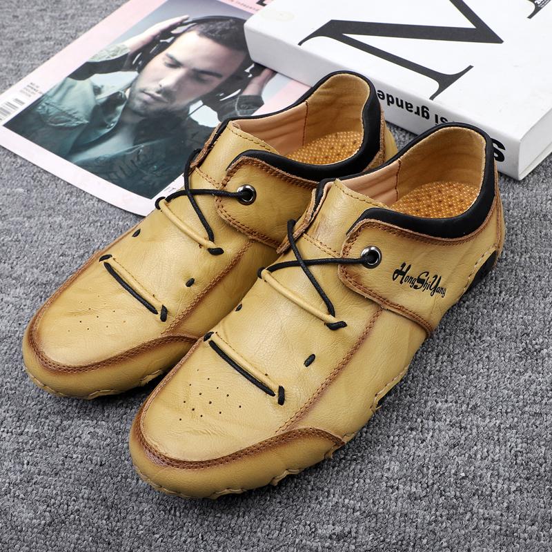 Fashion Non-slip Four Seasons Sneakers Light Outdoor Men's Casual Shoes Outdoor Sports Walking Shoes Lace-Up Treking Footwear Trainers