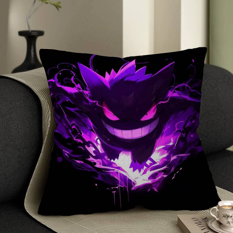 Game GgengarS Anime Pillow Covers Cartoon Sofa Decorative Home Doublesided Printing Short Plush Cute Cushion Cover