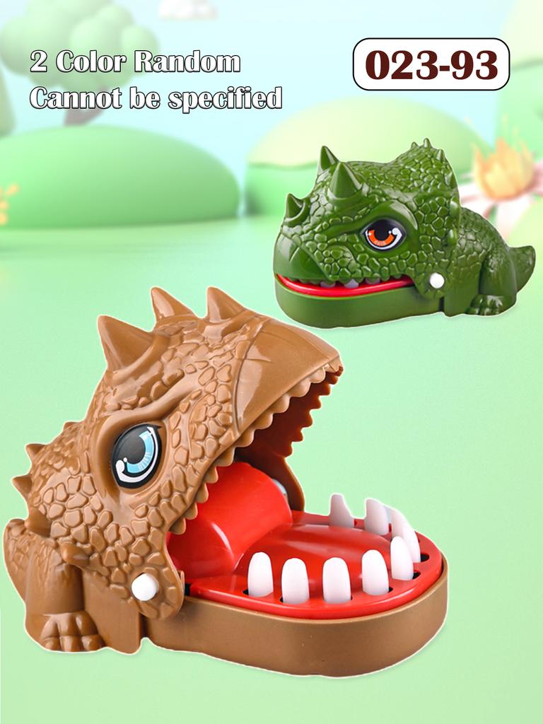 Dinosaur Teeth Biting Finger Toys, Dentist Tabletop Board Tricky Game Random Mechanism Gifts for Boys and Girls Color Random