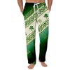 Gestreifte Pyjamahose Nachtwäsche Lässig Kordelzug Elastischer Bund Hose Bequem Gerade Yoga Lockere Hose