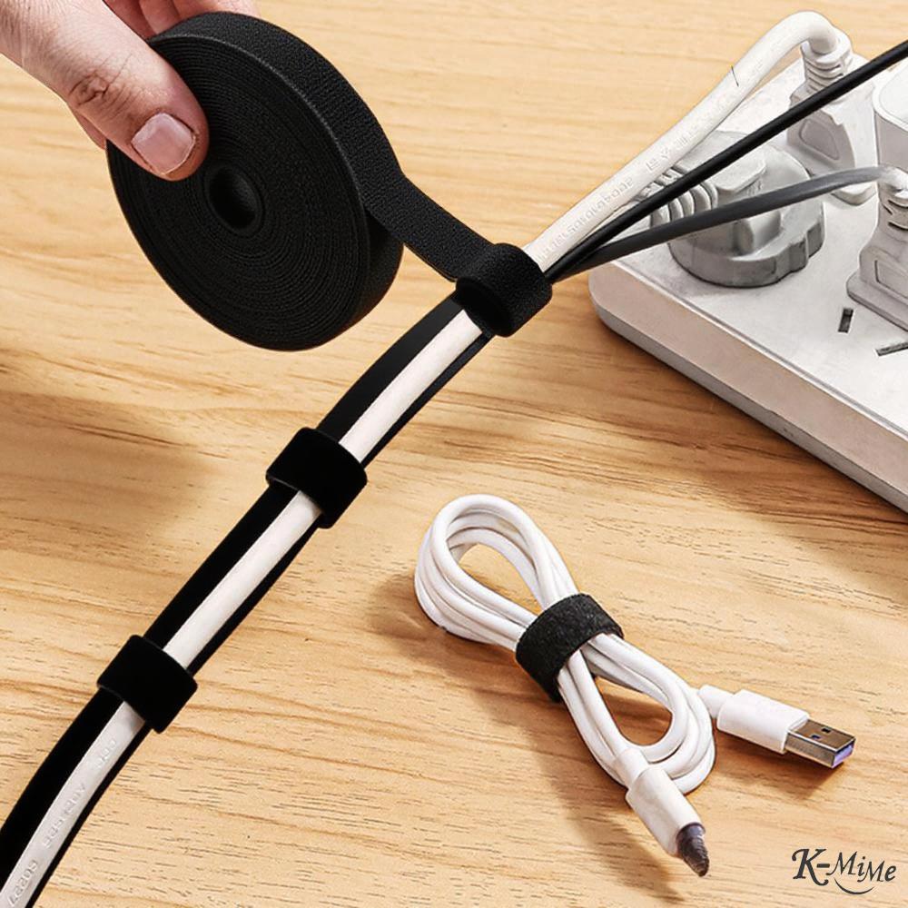 Cable Organization Velcro Tape Earphone Cord Management 1.2cmX5m Computer Cable Organizer