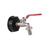 IBC Tote Tank Adapter Faucet Garden Irrigation 1/2" Male Alloy Washing Machine Faucet Set with Lock Core On/Off Valve