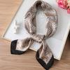 Silky Scarf Paisley Printing Smooth Texture Wrinkle-Resistant Windproof Imitation Silk Scarf Commuting Business Layering Neck Accessory