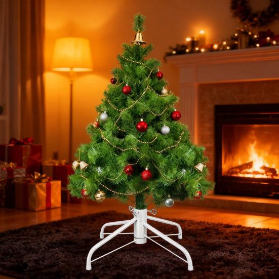 Metall Weihnachtsbaumständer Universal Faltbarer Christbaumständer Ersatz Künstlicher Baumständer Passend für 0,75-1,25 Zoll Stange