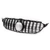 For Panamericana GT   Grille Replacement for   C Class W205 C205  05 PreFacelift 20152018(Gloss Black )