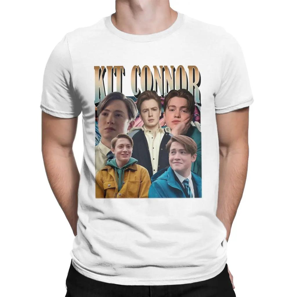 Kit Connor 90's Vintage T-Shirts Men Hipster Cotton Tees Crewneck Short Sleeve T Shirts Gift Idea Tops