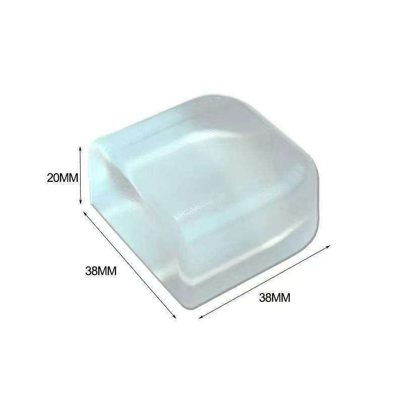 Transparent Door Stopper Self Adhesive No Drill Flexible Soft Thick Buffer for Dorm Room Wall Protection