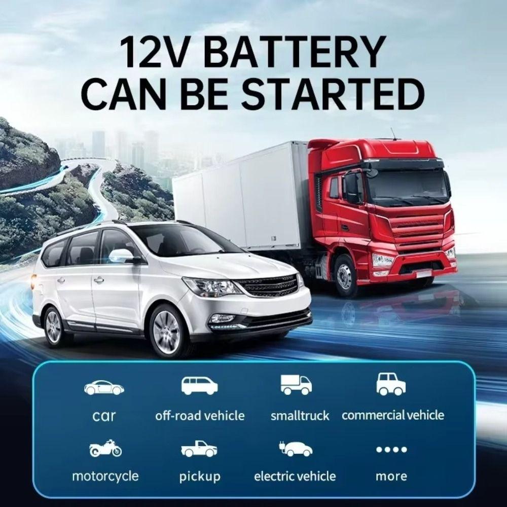 Durable 4 in 1 Car Jump Starter Air Pump Power Bank Lighting 1000A Tire Inflator Quick Portable Air Compressor Motorcycle