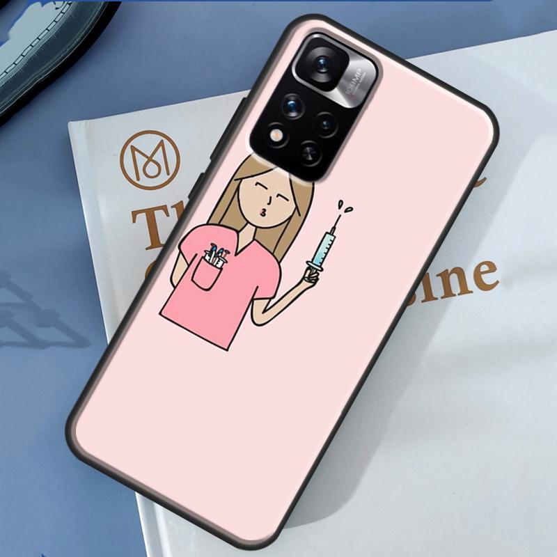 Nurse Medical Medicine Health Case For Xiaomi Redmi Note 14 13 Pro 12 11 9 10 9S 10S 11S 12S Redmi 13C 10C 12C 14C Cover