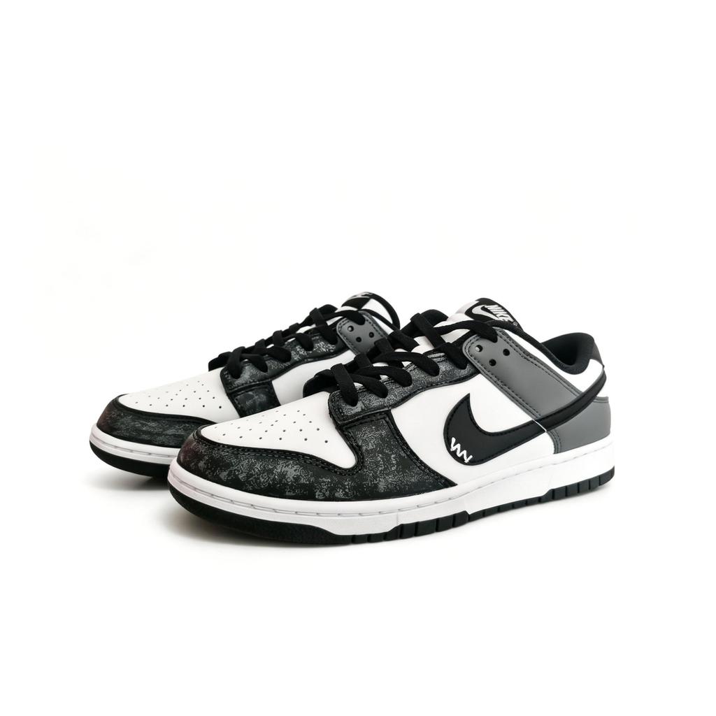 Nike Dunk Low top Skateboard Shoes Unisex Black White Gray HF5441-100(Team2164-)