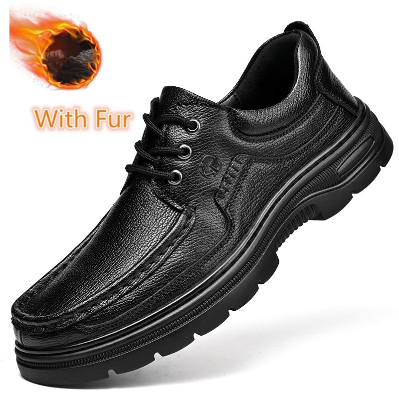 

Genuine Leather Mens Comfort Casual Shoes Breathable Male Driving Footwear Moccasin Travel Lace-Up Male Shoes Camping Footwear 45