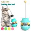 Cat Toy for Indoor Cats Wobble Treat Dispenser Ball Teasing Cat Stick Swaying and Wobbling Leaking Food Ball