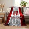 CR Belouizdad blanket Flannel Blanket Soft Cozy Plush Throw for Sofa Bed Lightweight Home Decoration Gifts for Christmas various holidays