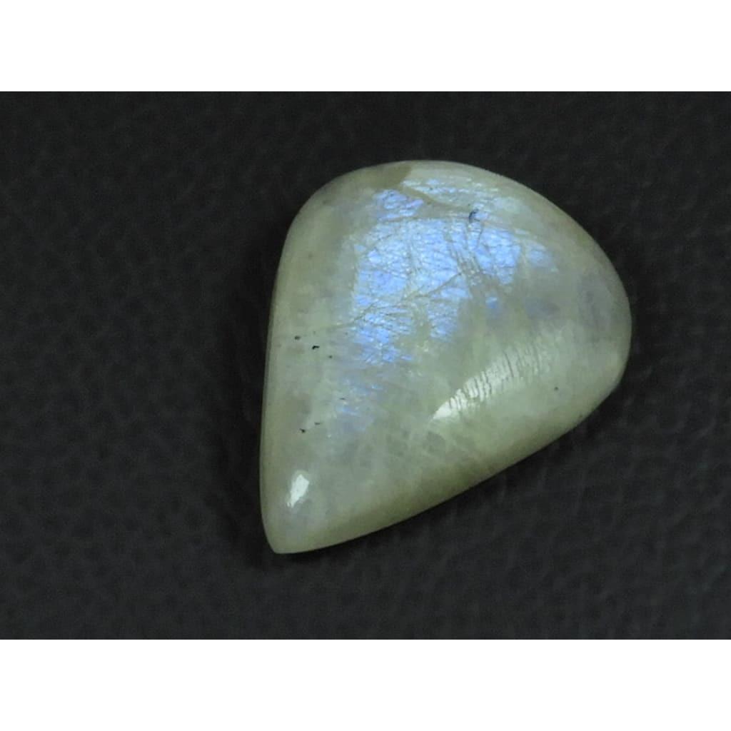 24X31X07MM Natural Moonstone Fire Caystal Pear Cabochon Loose Gemstone G-142