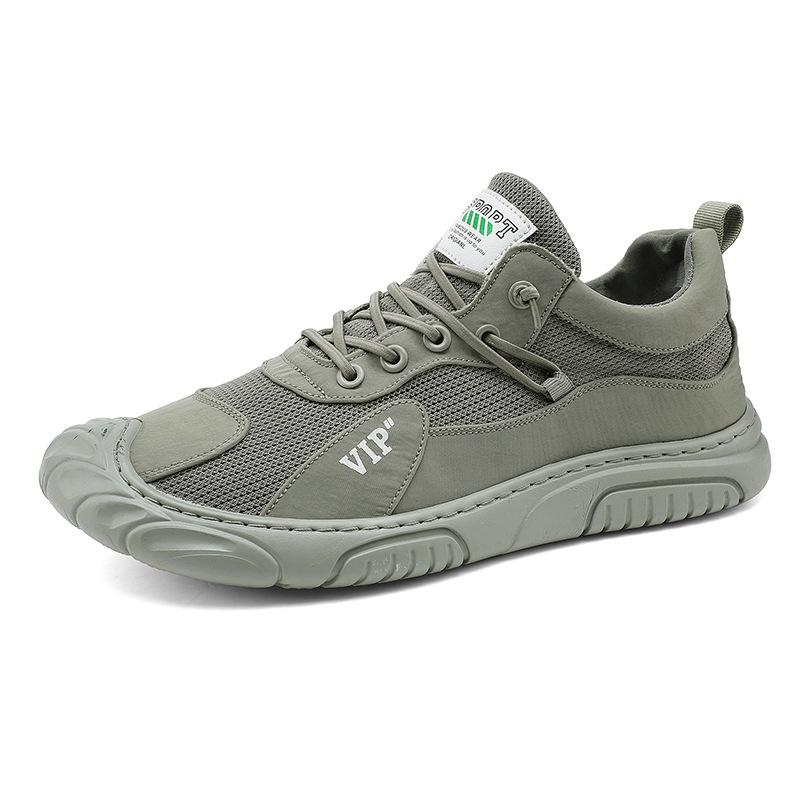 

Spring and summer mesh breathable foot casual shoes new men s thick-soled wear-resistant sports shoes outdoor travel tide shoes 44