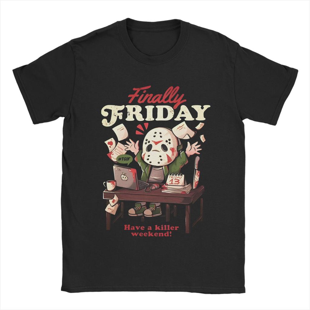 Jason Voorhees Friday 13th  T Shirt friday 13th Pure Cotton Clothing Funny Short Sleeve Round Neck Tees 4XL 5XL 6XL T-Shirt