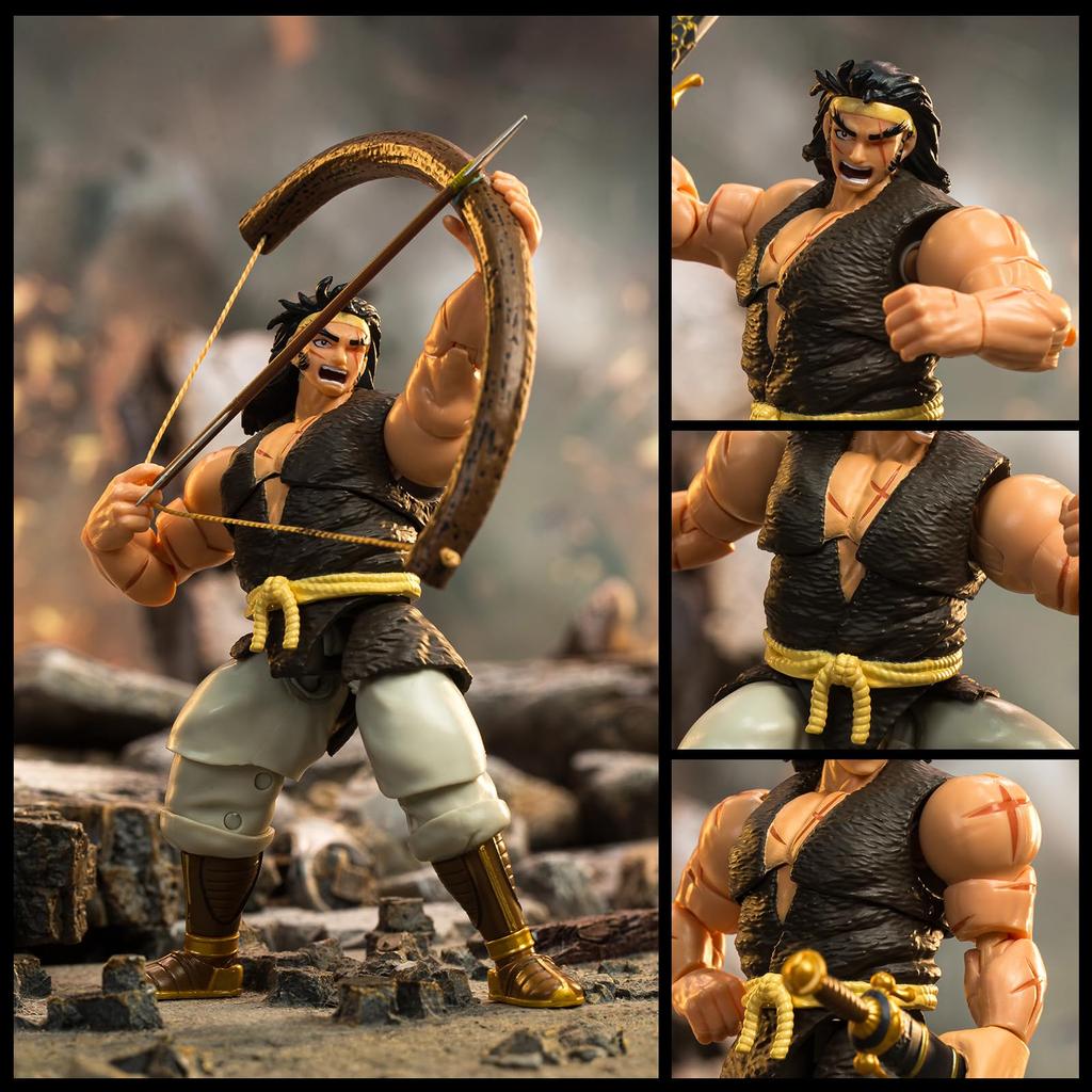 52TOYS Series x Heaven and Earth Devourer inches 10 Super movable action figure Painted PVC ABS Perfect gift for manga fans 3.75' "Zhang Fei/Yode"