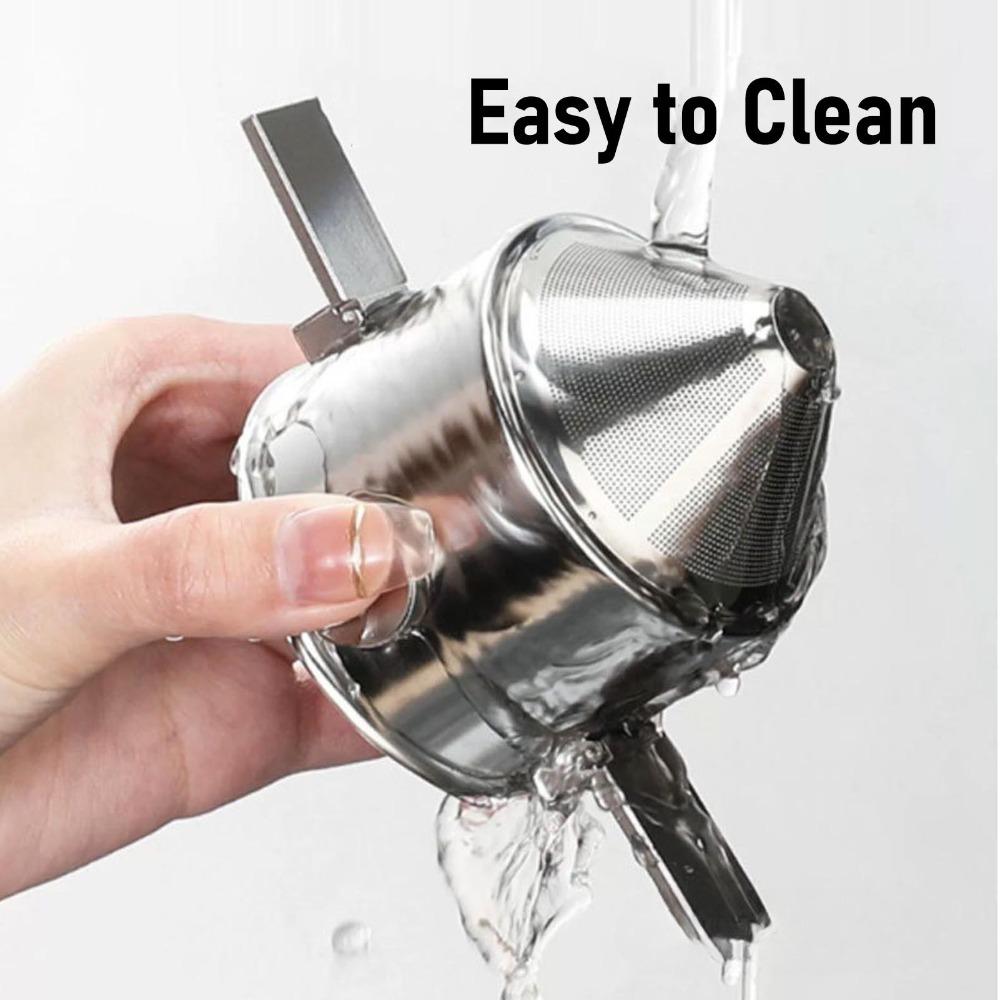Collapsible Reusable Coffee Filter Portable Design Stainless Steel Coffee Filter  For Camping