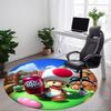 1pc Mario Toad Office Round Area Rug, Bedroom Living Room Home Decor, Room Deco,  Offic A1016195