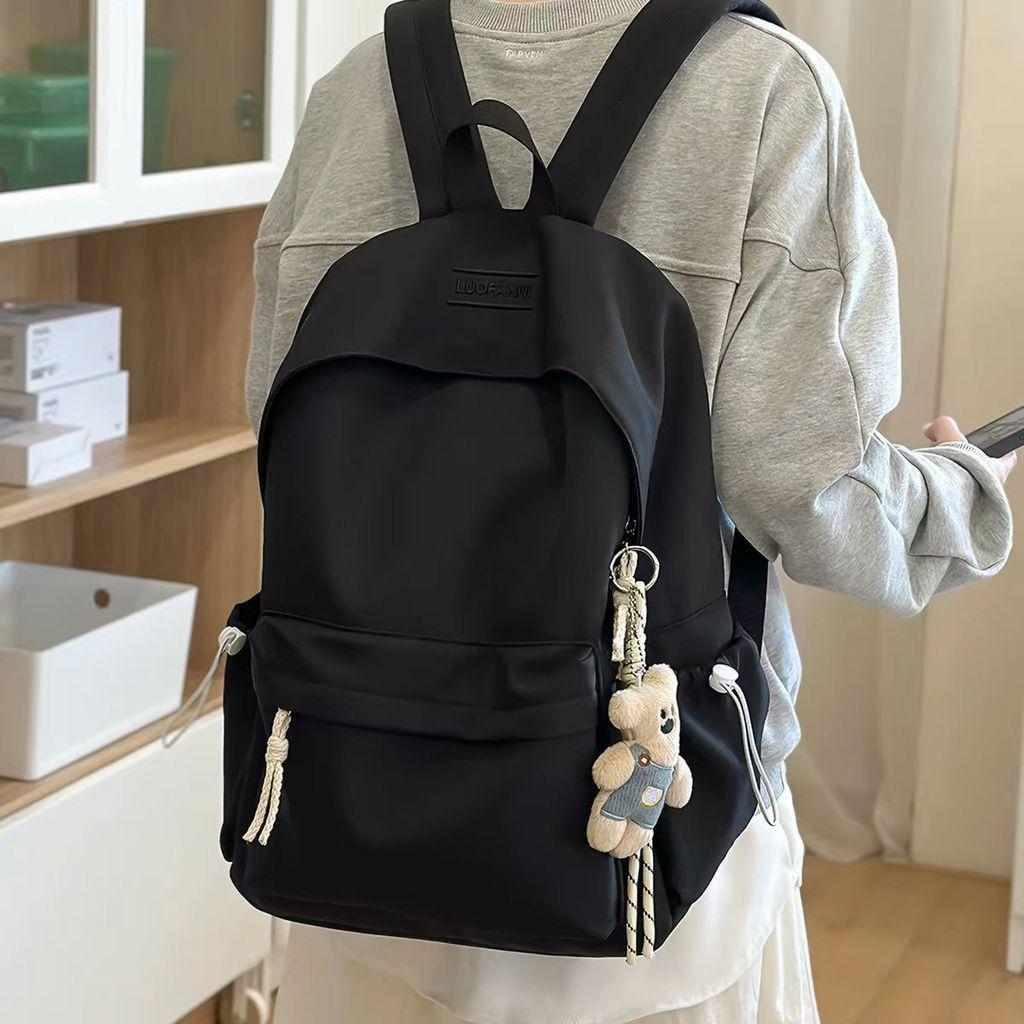 Minimalist Nylon Student Backpack With Design For School And Travel