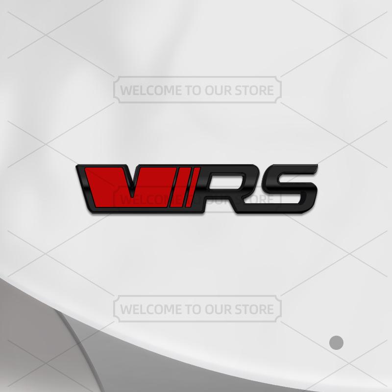 1Pc Car 3D Metal VRS Emblem Auto Steering Wheel Badge Decals Inner Sticker For VRS Octavia Kamiq Kodiaq Karoq Superb Fabia Yeti