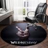 1pc Addams Family Wednesday9 Print Round Carpet Chair Round Carpet Suitable for Bedroom Living Room Home Decorative Carpet