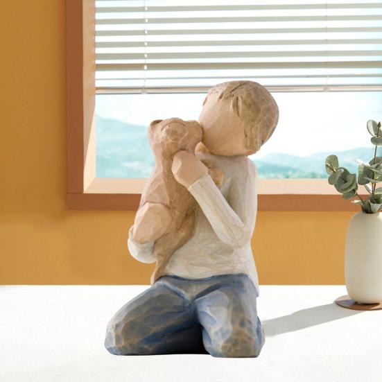 Pryskyřicová rodinná socha Smysluplný bytový dekor Dárek v americkém stylu Pryskyřičná rodinná figurka k výročí narozeniny Vánoce