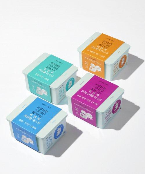 DEWYTREE Pick & Quick Calming Full Mask 30pcs + Double Pad 10pcs