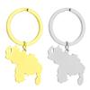 Stainless Steel Venezuela Map Keychain Venezuela Map Keyrings Bag Ornaments