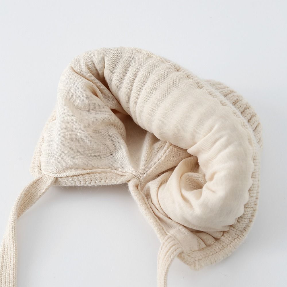 Breathable Toddler's Plush Knitted Hat Cold-Resistant Kids Ear Protection Hat Winter Season