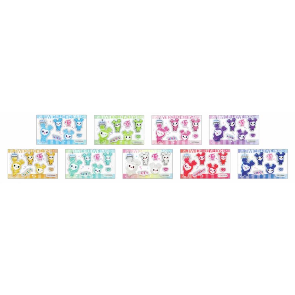 PRE-ORDER TWICE LOVELYS GiGO PRIZE STIKCER HANDY FAN RUBBER MAT Official