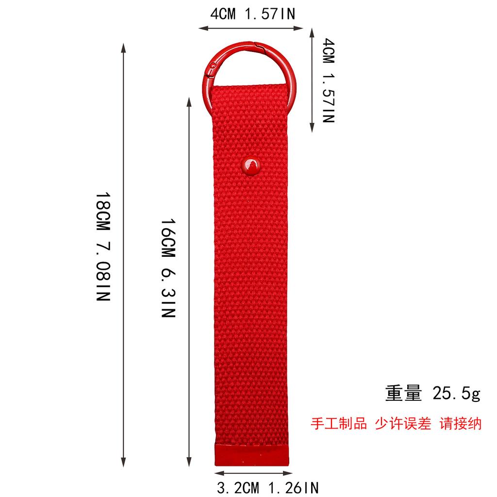Korean Handmade Webbing Cloth Sticker Diy Pendant Keychain Bag Pendant Dopamine Ins Polyester Pendant
