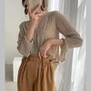 Damen Frühlings- und Sommer-Temperament Pendler Chiffon-Bluse