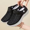 Feizi Breathable Single Shoes Toe Caps Half-support Casual Shoes Women's Shoes Versatile Slippers