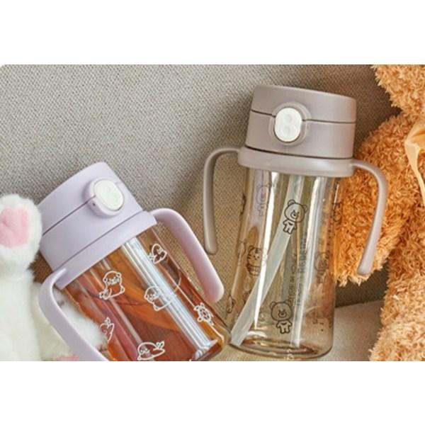 Beberac Aiwa Replacement Straw Top 2p + Replacement Straw 2p + PP Brush Set for 270ml, 1 Set