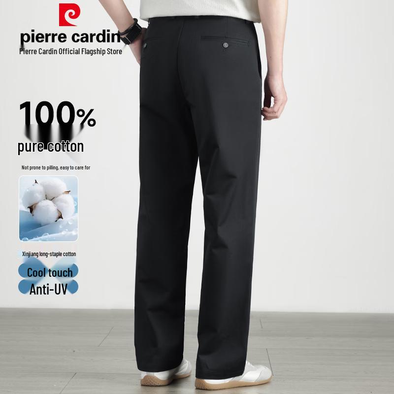 Pierre Cardin Men's 100% Cotton Straight Fit Casual Pants