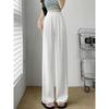 Summer wide-leg pants women's thin versatile high-waisted casual floor-mopping pants drape and thin straight suit pants