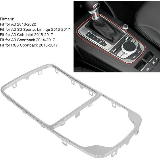 Center Console Surround Cover Trim Frame 8V0864260A 8V0864260B3 for RS3 Car Gear Shift Panel External Surround Frame Trim Sticker