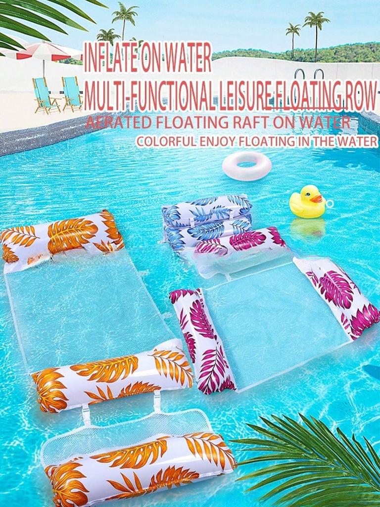Inflatable Pool Floats 2-in-1 Floating Pool Chair Water Hammock for Adults and Kids for Swimming Pool Party Summer Water Fun