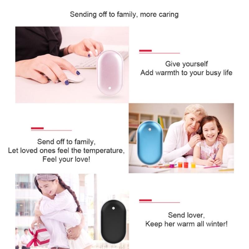 Mini Hand Warmer Artifact 3 Heating Modes 2 in 1 Portable Pocket Heater Fast Heating Multi-purpose for Winter