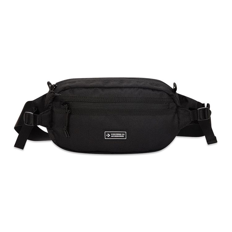 

Converse Sports Casual Zipper Crossbody Waist Bag Unisex Bags Black 10022098-A01 Black