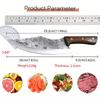 Professional Kitchen Chef Knife Forged Multipurpose Butcher Knife Stainless Steel Cutting Utility Cleaver Vegetable Chopper Fish