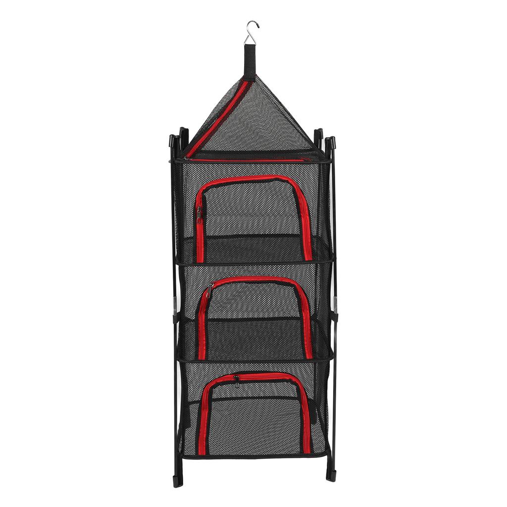 Hanging Drying Mesh Foldable 4 Layer Multifunctional Thickened Hanging Mesh Net for Clothes Fish