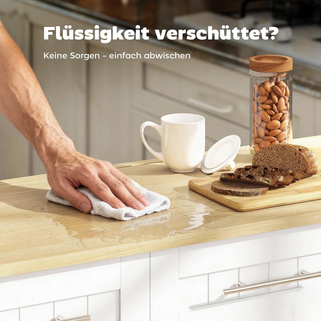 Isola Cucina Mobile, Piano Espandibile, Ante di Armadietto, Cassetti, Portasciugamani, Carrello da Cucina in MDF, Bianco