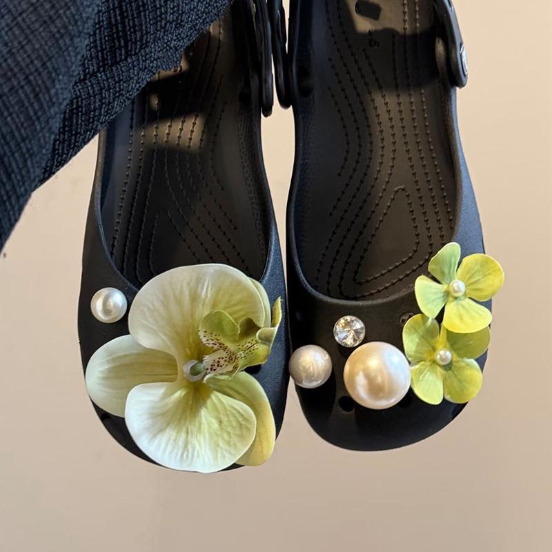 Original Shoe Charms Set Women Retro Ballet Shoes Corc Charms Pack  Flowing Ballet Shoe Decorations Diy Shoe Accessories