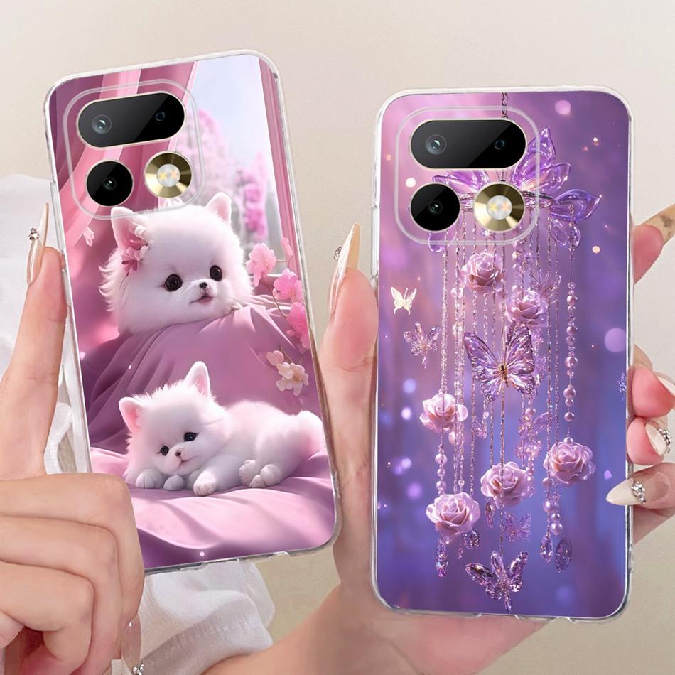 For Realme 16 Pro+ 16Pro Cute Flower Butterfly Cat Painted Case For Realme 16 Pro Plus 5G Soft Silicone TPU Phone Cases